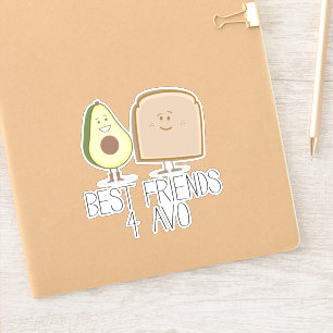 Grappige beste vrienden 4 Avo avocado toast Sticker