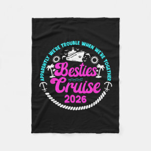 Grappige Beste Vrienden Cruise Reis 2026 Vakantie  Fleece Deken