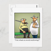 Grappige beterschap humor ansichtkaart briefkaart (Voorkant / Achterkant)