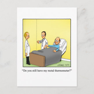 Grappige beterschap humor ansichtkaart briefkaart