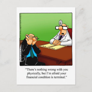 Grappige beterschap humor ansichtkaart briefkaart