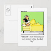 Grappige beterschap humor ansichtkaart briefkaart (Voorkant / Achterkant)