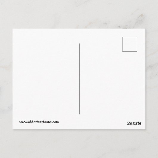 Grappige beterschap humor ansichtkaart briefkaart (Achterkant)