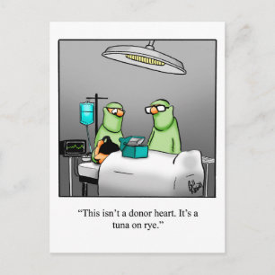 Grappige beterschap humor ansichtkaart briefkaart