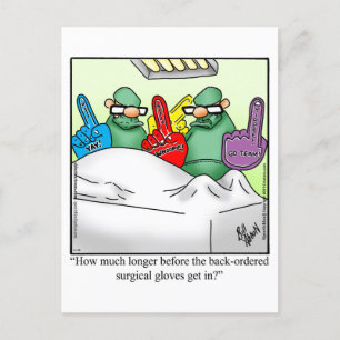 Grappige beterschap humor ansichtkaart briefkaart