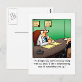 Grappige beterschap humor ansichtkaart briefkaart (Voorkant / Achterkant)