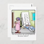 Grappige beterschap humor ansichtkaart briefkaart (Voorkant / Achterkant)