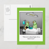 Grappige beterschap humor ansichtkaart briefkaart (Voorkant / Achterkant)