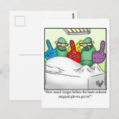 Grappige beterschap humor kaart (Voorkant / Achterkant)