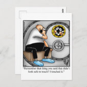 Grappige beterschap wenskaart briefkaart (Voorkant / Achterkant)