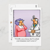 Grappige beterschap wenskaart briefkaart (Voorkant / Achterkant)