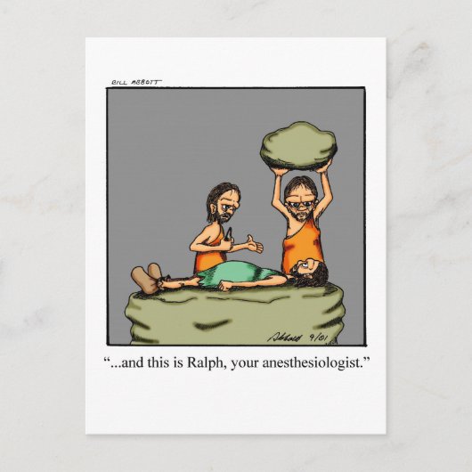 Grappige beterschap wenskaart briefkaart (Voorkant)