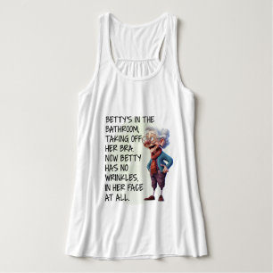 Grappige Betty's in de badkamer Tanktop