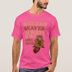 Grappige bever grap knaagdieren dier bever liefheb t-shirt