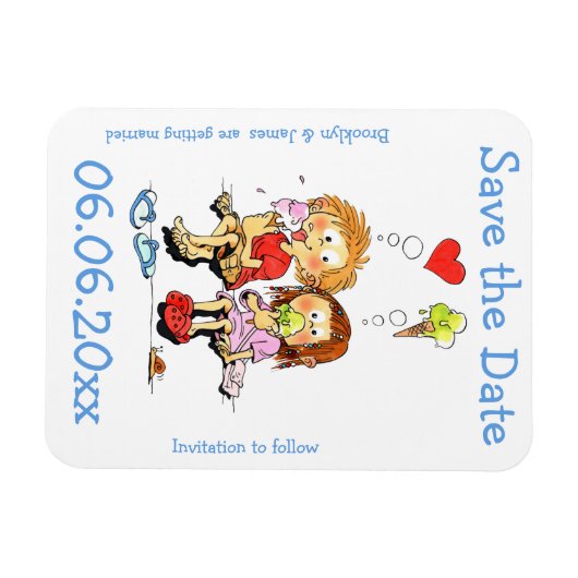 Grappige Bewaar De Datum Flexibele Magneet (Horizontaal)