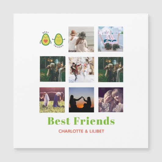 Grappige BFF FOTOCOLLAGE cadeau gepersonaliseerd A (Voorkant)