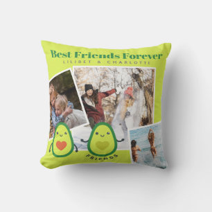 Grappige BFF FOTOCOLLAGE Cadeau Persoonlijke AVOCA Kussen