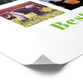 Grappige BFF FOTOCOLLAGE Cadeau Persoonlijke AVOCA Poster (Hoek)