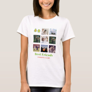 Grappige BFF FOTOCOLLAGE Cadeau Persoonlijke AVOCA T-shirt