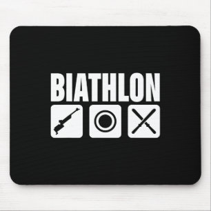 Grappige Biathlon Biatleet Target Sport Schieten S Muismat