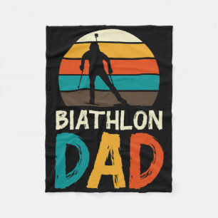 Grappige Biathlon Winter Ski Fun Lovers 4 Fleece Deken