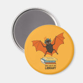 Grappige bibliothecaris docent kunst - Schattigee  Magneet (Voorkant / Achterkant)