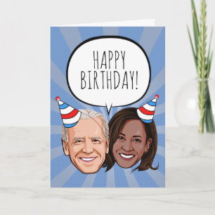 Grappige Biden Harris verjaardag Kaart