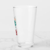 Grappige bier drinker humoristische feesttijd glas (Links)