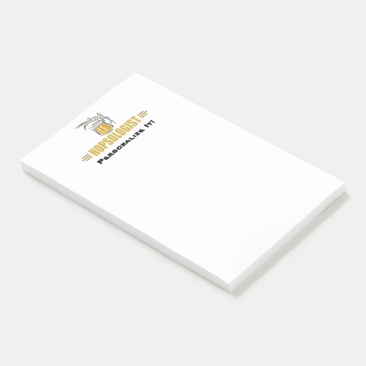 Grappige Bier Hopsoloog Post-it® Notes (Schuin)