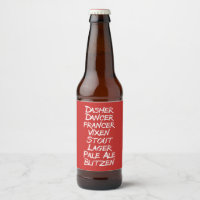 Grappige Bier Kerstmis Vakantie Rendieren Namen