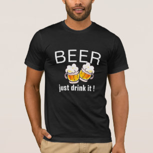 Grappige Bier Pun, Grappige Bier Slogan T-shirt On