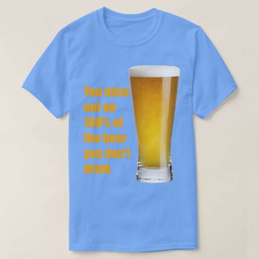 Grappige biercitaat t-shirt (Design voorkant)