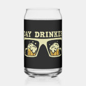 Grappige bierdag drinker woord kunst blikvorm glas (Voorkant)
