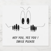 Grappige bierflesetiket Curiosity Eyes Aangepaste Bier Etiket (Enkel label)