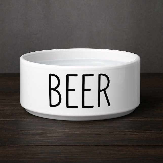 Grappige bierhond voerbakje (Funny Beer Dog Bowl
)