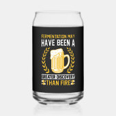 Grappige bierliefhebbers word art blikvorm glas (Achterkant)