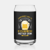 Grappige bierliefhebbers word art blikvorm glas (Voorkant)