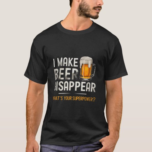 Grappige bierquote t-shirt (Voorkant)