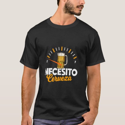 Grappige bierquote t-shirt (Voorkant)