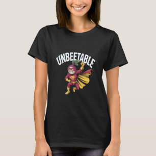 Grappige biet vegan onverslaanbare held t-shirt