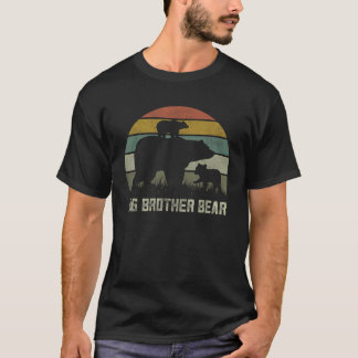 Grappige Big Brother Beren Twee Kind Cubs Broer Br T-shirt