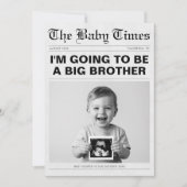 Grappige Big Brother krant zwangerschap Aankondiging (Voorkant)