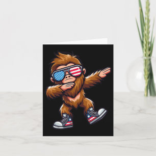 Grappige Big Foot Sasquatch 4 juli Kaart