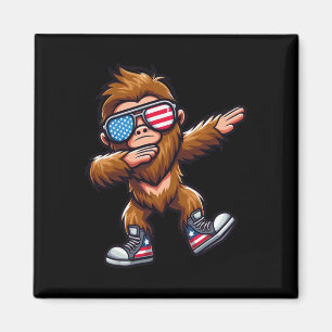 Grappige Big Foot Sasquatch 4 juli Magneet