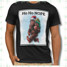 Grappige Big Foot Sasquatch Ho Nope Kerstmis