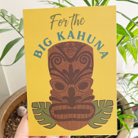 Grappige Big Kahuna Tiki Masker Vaderdag