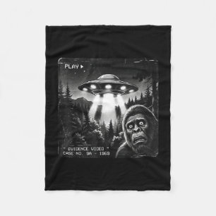 Grappige bigfoot alien ufo vintage bewijs foto fleece deken