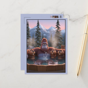 Grappige Bigfoot Briefkaart