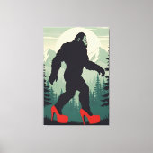 Grappige Bigfoot Canvas Afdruk (Voorkant)