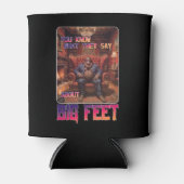 Grappige Bigfoot Feet Meme Blikjeskoeler (Voorkant)